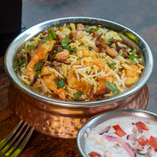 Crevettes biriyani